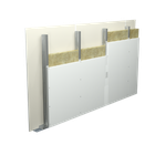 Jednostruka konstrukcija s jednostrukim slojem gips-kartonskih ploča