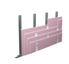 Zaštitni zidovi (kućišta okna) s četverostrukim slojem gips-kartonskih ploča