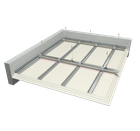 Spušteni stropovi s četverostrukim slojem gips-kartonskih ploča na konstrukciji u dvije razine